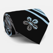 Retro-Coole Streifen-Krawatte Krawatte (Gerollt)