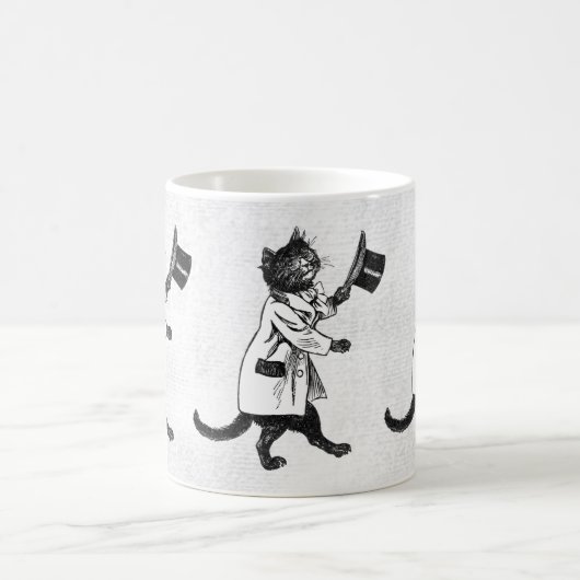Retro Coole Top Hat Cat Tasse (Mittel)