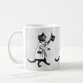 Retro Coole Top Hat Cat Tasse