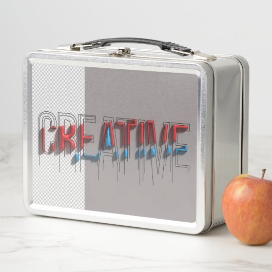 Retro Coole Typografie Metall Brotdose (Beispiel)