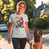 Retro Coole Vibes Hippie Mädchen Tri-Blend Shirt