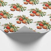 Retro Coole Weihnachtsbaumdekoration Muster Geschenkpapier (Ecke)