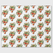 Retro Coole Weihnachtsbaumdekoration Muster Geschenkpapier (Flach)