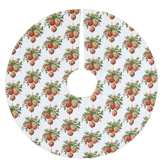 Retro Coole Weihnachtsbaumdekoration Muster Polyester Weihnachtsbaumdecke (Vorderseite)