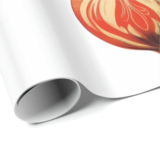 Retro Coole Weihnachtsbaumdekorationen Geschenkpapier (Rolleneckpunkt)