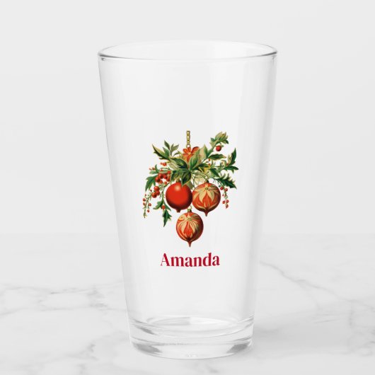 Retro Coole Weihnachtsbaumdekorationen Glas (Vorderseite)