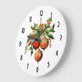 Retro Coole Weihnachtsbaumdekorationen Große Wanduhr (Winkel)