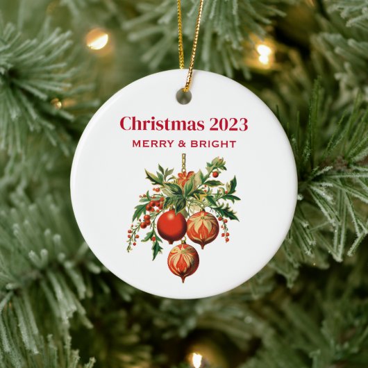 Retro Coole Weihnachtsbaumdekorationen Keramik Ornament (Baum)