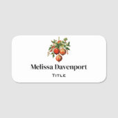 Retro Coole Weihnachtsbaumdekorationen Namensschild (Vorderseite)