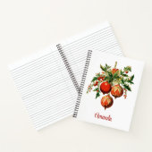 Retro Coole Weihnachtsbaumdekorationen Notizblock (Innenseite)