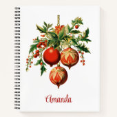 Retro Coole Weihnachtsbaumdekorationen Notizblock (Vorderseite)