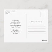 Retro Coole Weihnachtsbaumdekorationen Postkarte (Rückseite)