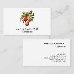 Retro Coole Weihnachtsbaumdekorationen Visitenkarte