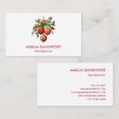 Retro Coole Weihnachtsbaumdekorationen Visitenkarte (Vorne/Hinten)