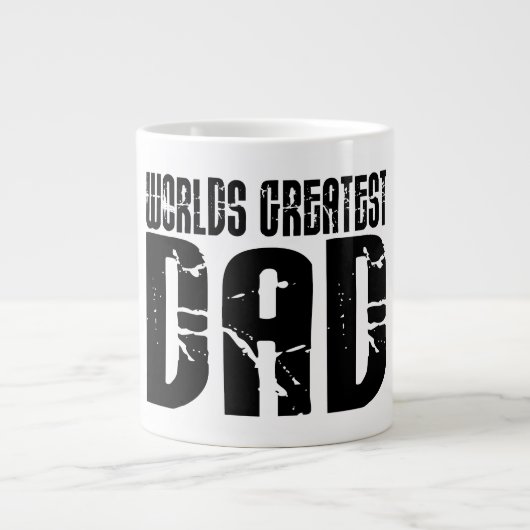 Retro Coolen Vater: Der größte Vater der Welt Jumbo-Tasse (Vorderseite)
