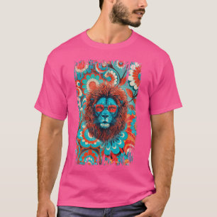 Retro cooler Löwe T-Shirt