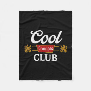 Retro Cooler Opa Club Familien-Matching Vatertag Fleecedecke