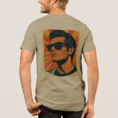 Retro Cooler Typ Tri-Blend Shirt (Rückseite)