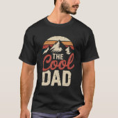 Retro Cooler Vater Wandern T-Shirt (Vorderseite)