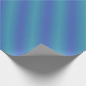 Retro Cooles blaues und grünes Streifenpapier Geschenkpapier (Ecke)