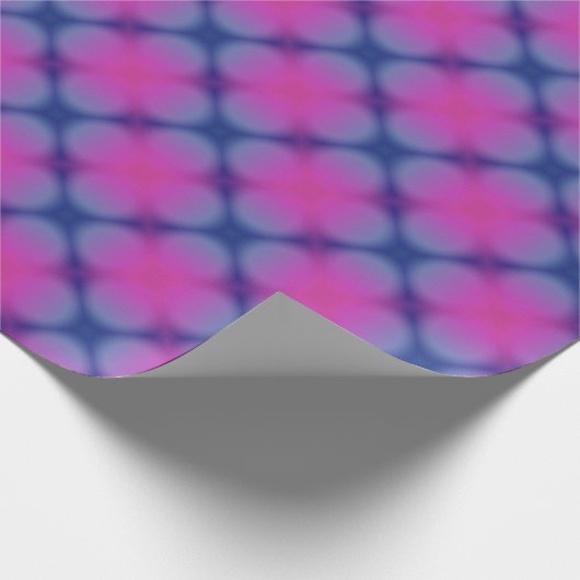 Retro-Cooles dunkles Neonkettenpapier Geschenkpapier (Ecke)