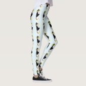 Retro Cooles Penguin Cartoon Design Mitte des Jahr Leggings (Rechts)