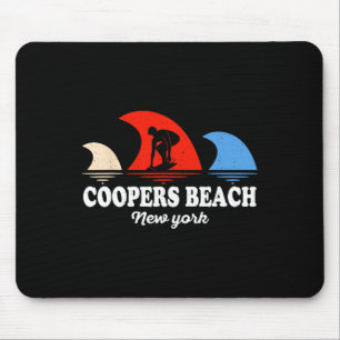 Retro Coopers Beach New York Surfen Mousepad