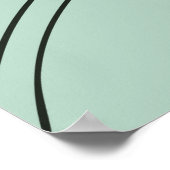 Retro Copenhagen Bicycle Art – Minimal Preppy Styl Poster (Ecke)