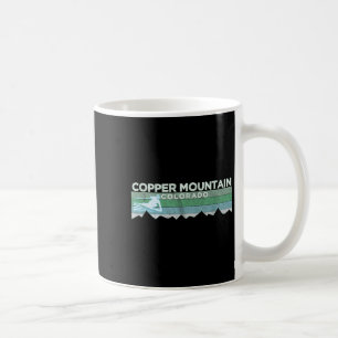 Retro Copper Mountain, Colorado gestörtes Skifahre Kaffeetasse