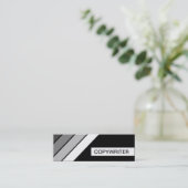 Retro COPYWRITER Mini Visitenkarte (Stehend Vorderseite)