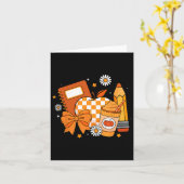 Retro Coquette Bow Stift Lehrer Fall Saison als Karte (Gelbe Blume)