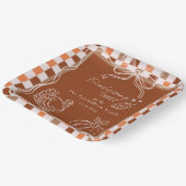 Retro Coquette Erntedank zum Abendessen Pappteller (Gewinkelt)