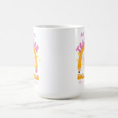 Retro-Coquette-Farbbandstift-Mathematiklehrer Kaffeetasse (Mittel)