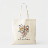Retro Coquette Floral mit Angebot Tragetasche (Vorne)