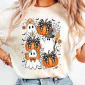 Retro Coquette Ghost Halloween Tri-Blend Shirt