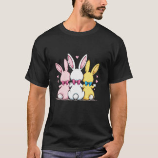 Retro Coquette Oaster Bunny Bow Niedlich Coquette  T-Shirt