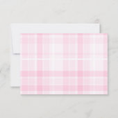 Retro Coquette Pink Bow Abschluss Dankeskarte (Rückseite)