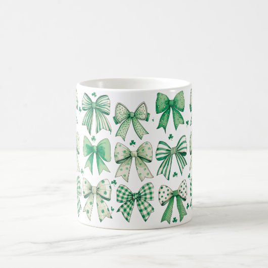 Retro Coquette St Patrick's Day - C004 Kaffeetasse (Mittel)