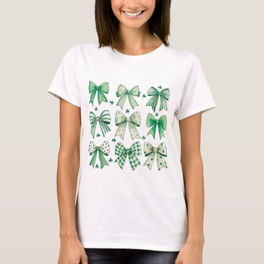 Retro Coquette St Patrick's Day - C004 T - Shirt (Vorderseite)