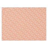 Retro Coral oder ein beliebiges Farbfernsehmuster Tischdecke (Vorderseite (Horizontal))