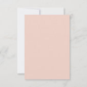 Retro Coral Pink Groovy Script Sommerhochzeit Save The Date (Rückseite)