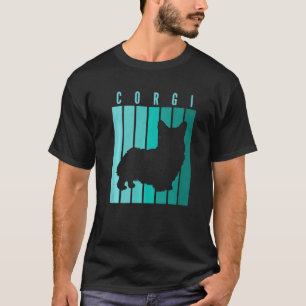 Retro Corgi Dog Corgi Dog Eigentümer T-Shirt