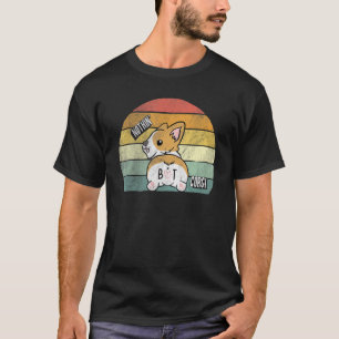 Retro Corgi Hintern Nichts Als Corgi Hund Vintage T-Shirt