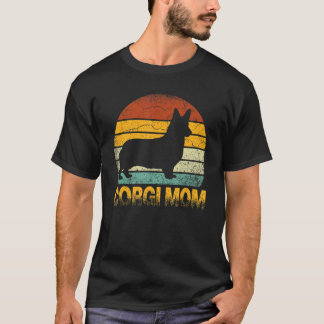 Retro Corgi Mutter Doxie Hundebesitzerin Mutter Ha T-Shirt