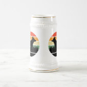 Retro Corgi Sunset Bierglas (Mittel)