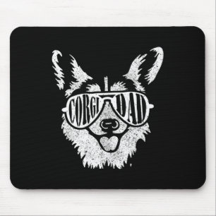 Retro Corgi Vater Gift Dog Owner Pet Welsh Corgi F Mousepad