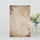 Retro Corners Stationery Briefpapier (Stehend Vorderseite)