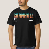 Retro Cornhole Funny Party Game T-Shirt (Vorderseite)