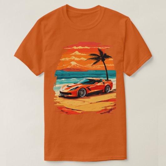 Retro Corvette T-Shirt (Design vorne)