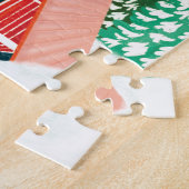 Retro Cosy Cabin the Woods Christmas Puzzle (Seite)